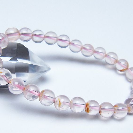 セリサイト イン クォーツ ブレスレット 7mm [t190-1833]