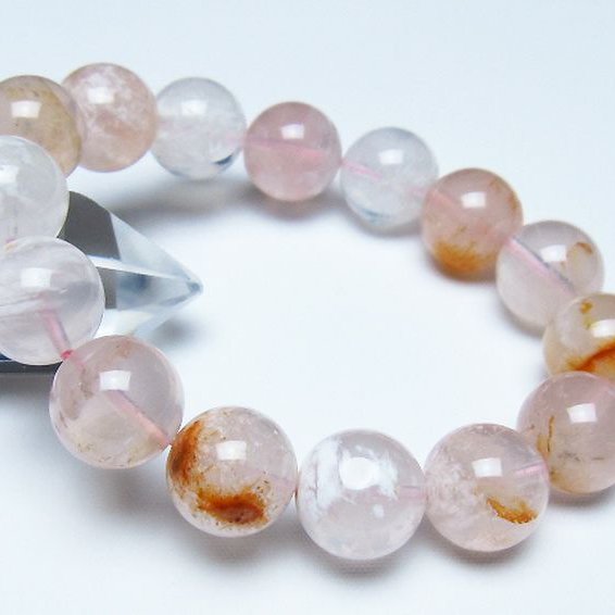 セリサイト イン クォーツ ブレスレット 14mm [t190-1867]