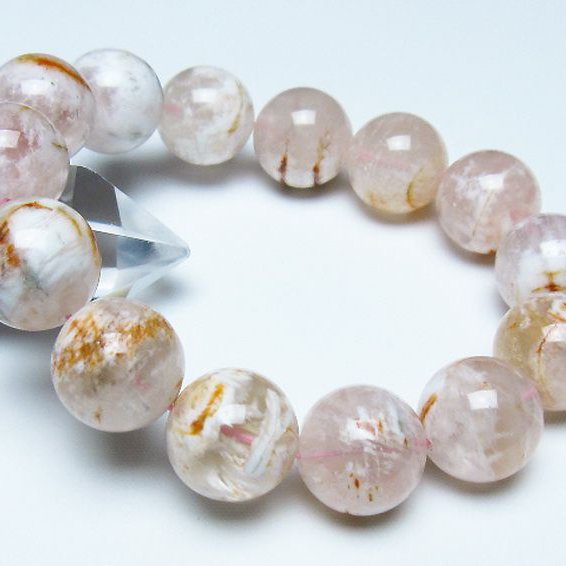 セリサイト イン クォーツ ブレスレット 16mm [t190-1878]