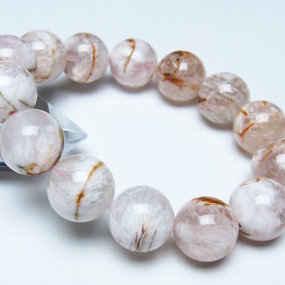 セリサイト イン クォーツ ブレスレット 17mm [t190-1883]