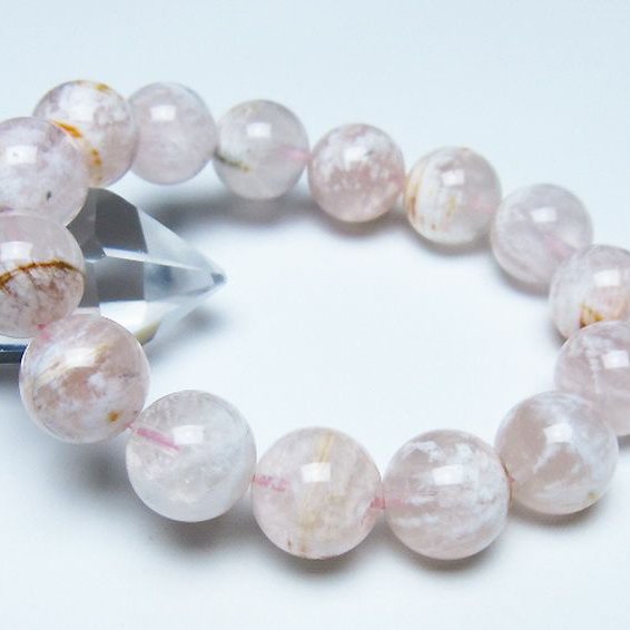 セリサイト イン クォーツ ブレスレット 15mm [t190-1887]