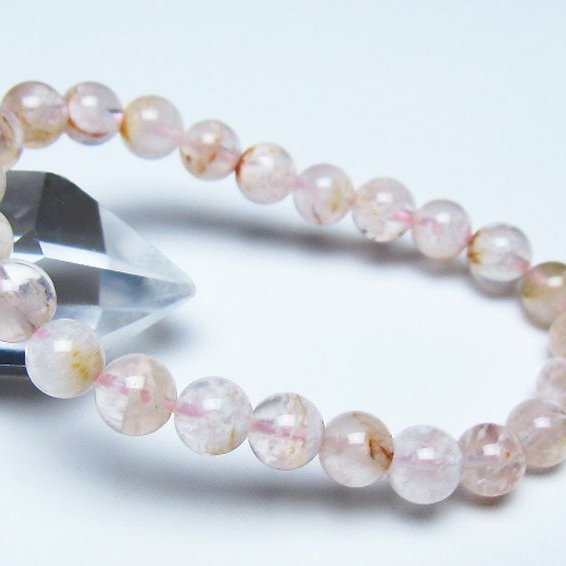 セリサイト イン クォーツ ブレスレット 7mm [t190-1899]