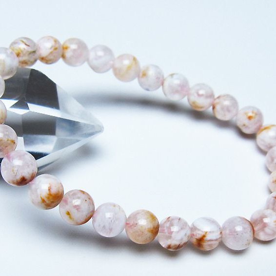 セリサイト イン クォーツ ブレスレット 7mm [t190-1900]