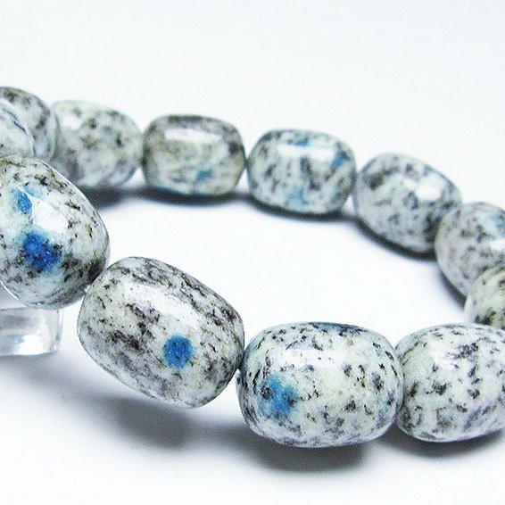 K2ストーン アズライト イン グラナイト ブレスレット [t193-3244]