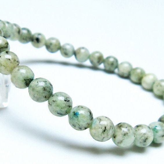 K2ストーン アズライト イン グラナイト ブレスレット 6mm [t193-3756]