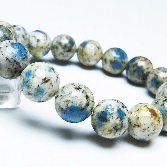 K2ストーン アズライト イン グラナイト ブレスレット 14mm [T193-3968]