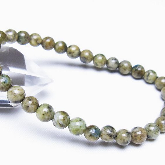 K2ストーン アズライト イン グラナイト ブレスレット 6mm [t193-4155]