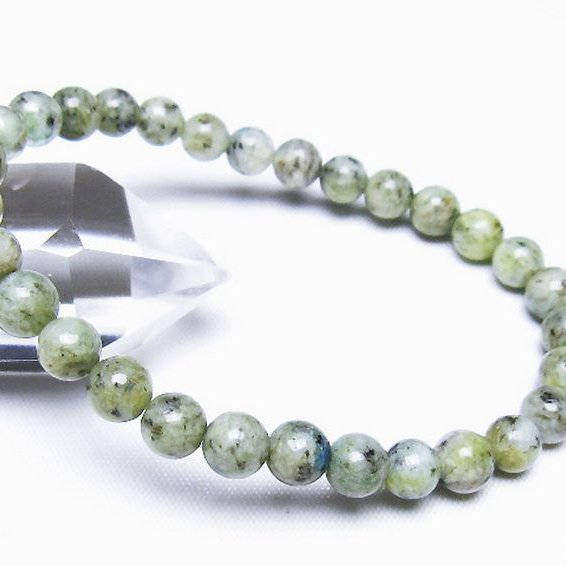 K2ストーン アズライト イン グラナイト ブレスレット 6mm [t193-4161]