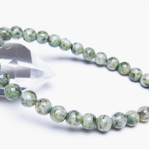 K2ストーン アズライト イン グラナイト ブレスレット 6mm [t193-4167]