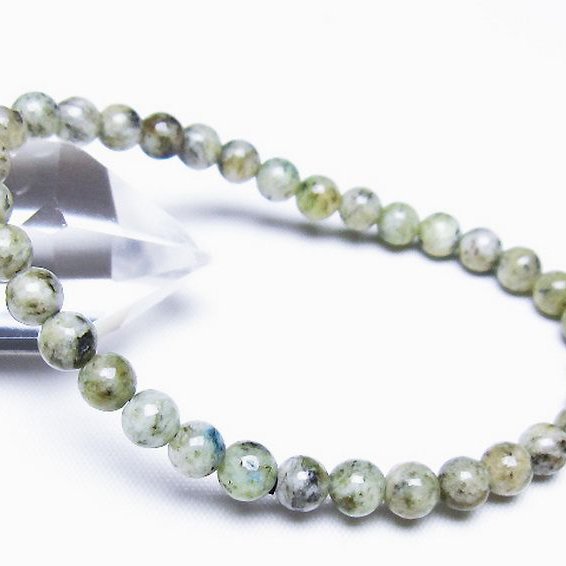 K2ストーン アズライト イン グラナイト ブレスレット 6mm [t193-4179]