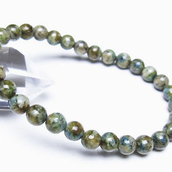 K2ストーン アズライト イン グラナイト ブレスレット 6mm [t193-4225]