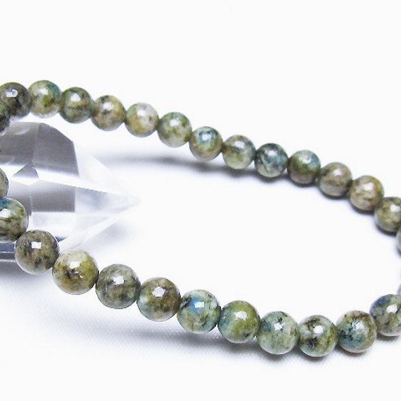 K2ストーン アズライト イン グラナイト ブレスレット 6mm [t193-4231]