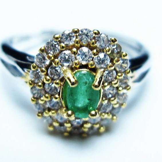 エメラルド 指輪 (13号)[T195-2231]