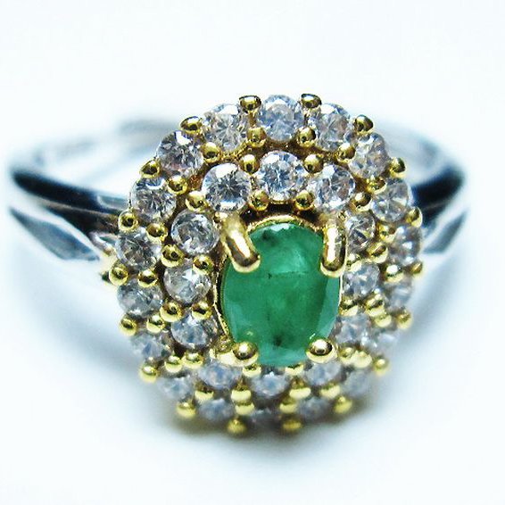 エメラルド 指輪 (13号) [t195-2240]