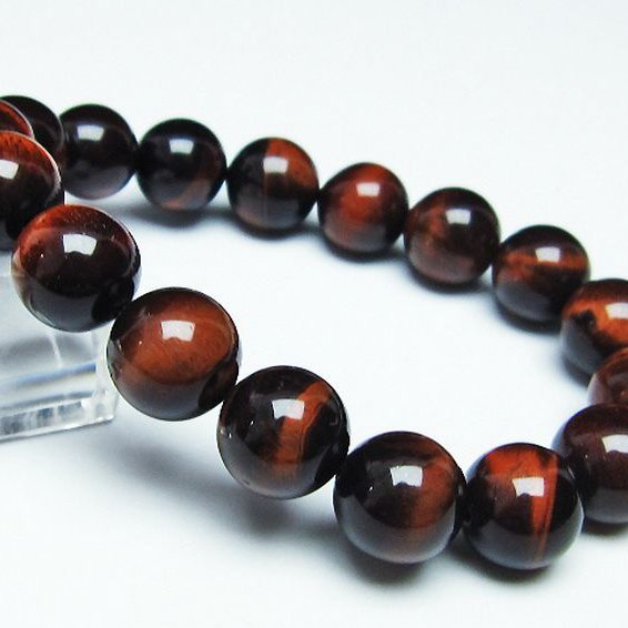 レッドタイガーアイ※赤虎目石 ブレスレット 12mm [t198-6212]
