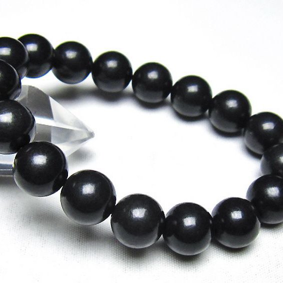 シュンガイト ブレスレット 12mm [t20-7218]