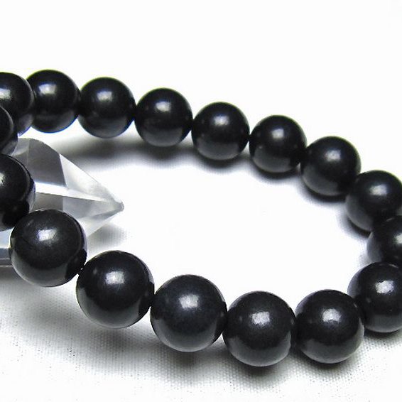 シュンガイト ブレスレット 12mm [t20-7222]