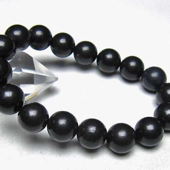 シュンガイト ブレスレット 12mm [t20-7228]