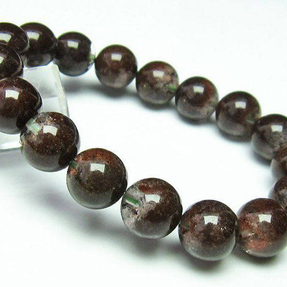 赤ガーデン水晶 ブレスレット 12mm [T200-2051]