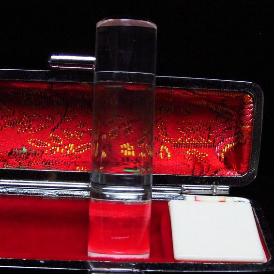 ブルーパワー水晶 印材　※別途料金で篆刻可能 15mm [T201-35]