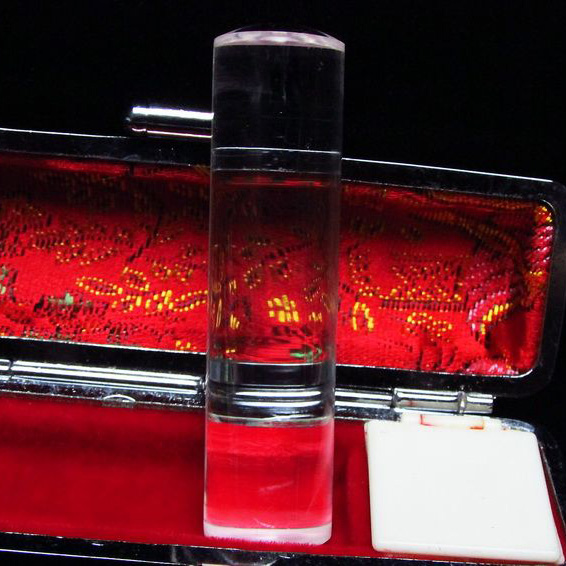 ブルーパワー水晶 印材　※別途料金で篆刻可能[T201-45]