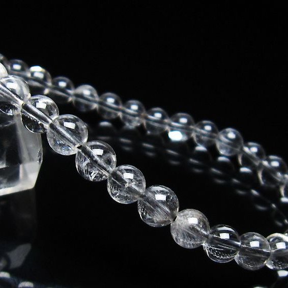 放射プラチナルチル ブレスレット 6mm [t205-4448]