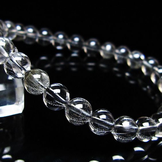 放射プラチナルチル ブレスレット 6mm [t205-4597]