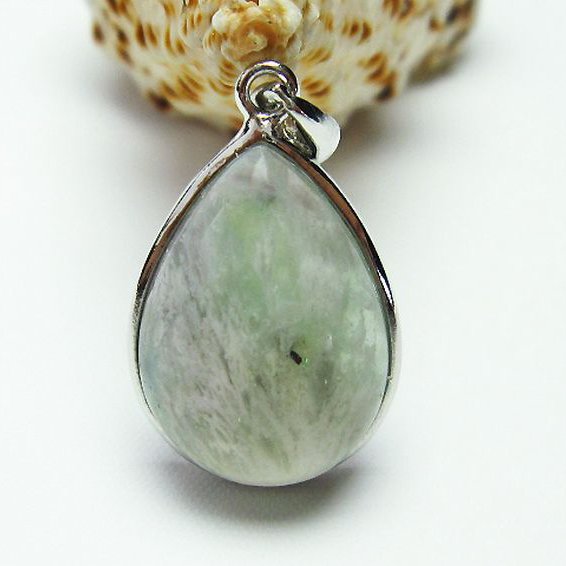 エンジェルフェザー フローライト ペンダント [T21-4184]