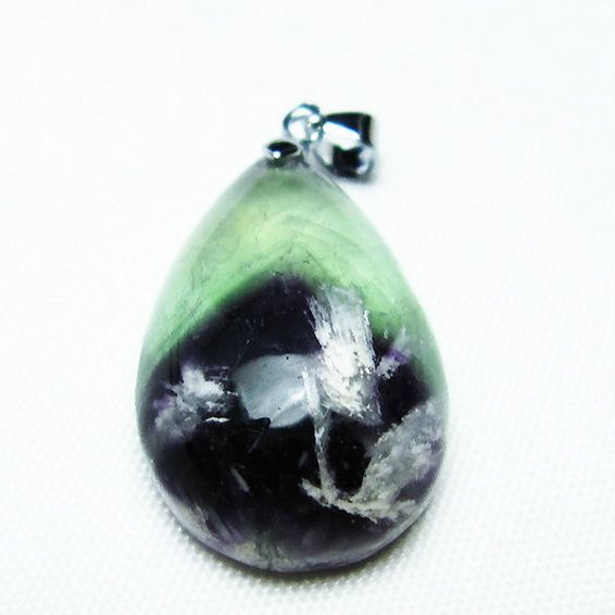 エンジェルフェザー フローライト ペンダント [T21-4362]