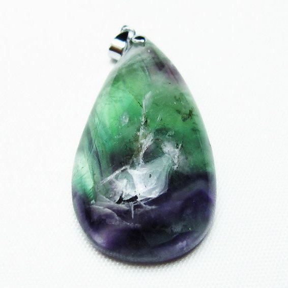 エンジェルフェザー フローライト ペンダント [T21-4462]