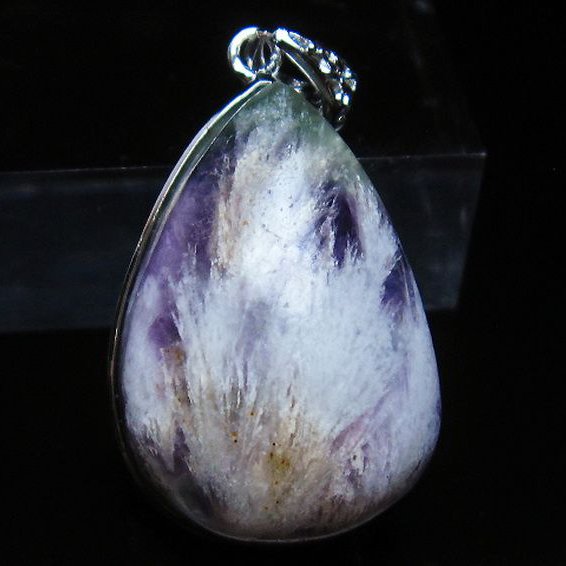 エンジェルフェザー フローライト ペンダント [t21-4486]