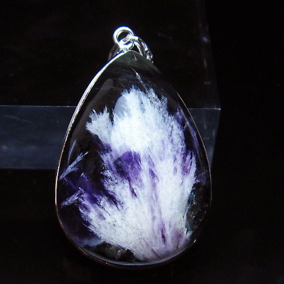 エンジェルフェザー フローライト ペンダント [t21-4494]