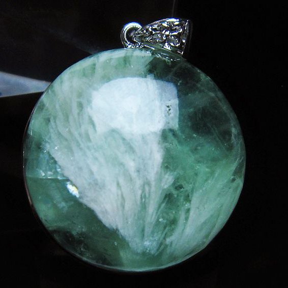 エンジェルフェザー フローライト ペンダント [t21-4571]