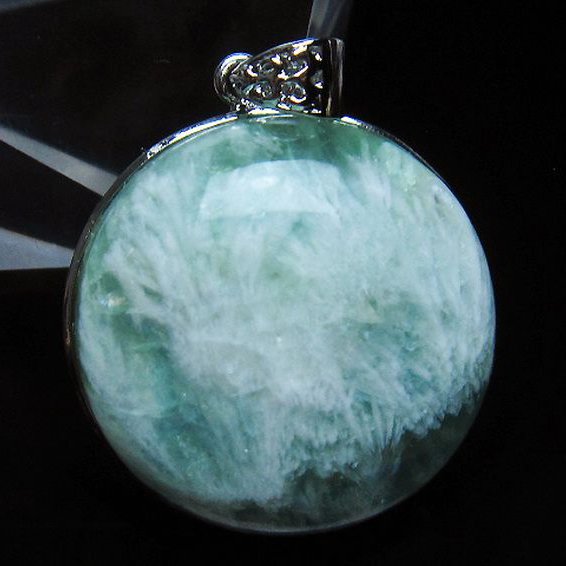 エンジェルフェザー フローライト ペンダント [T21-4572]