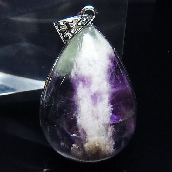 エンジェルフェザー フローライト ペンダント [T21-4585]