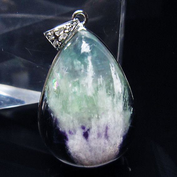 エンジェルフェザー フローライト ペンダント [T21-4603]