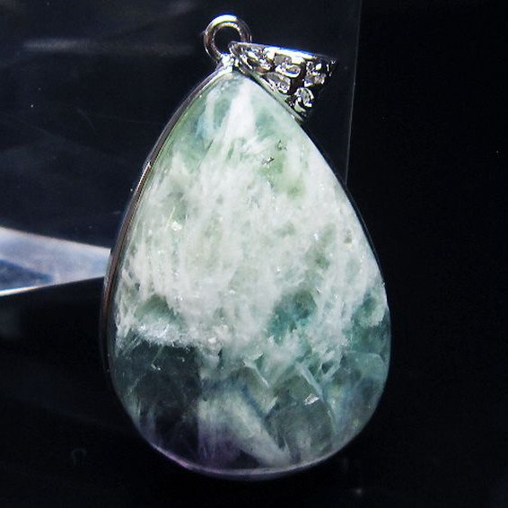 エンジェルフェザー フローライト ペンダント [T21-4620]