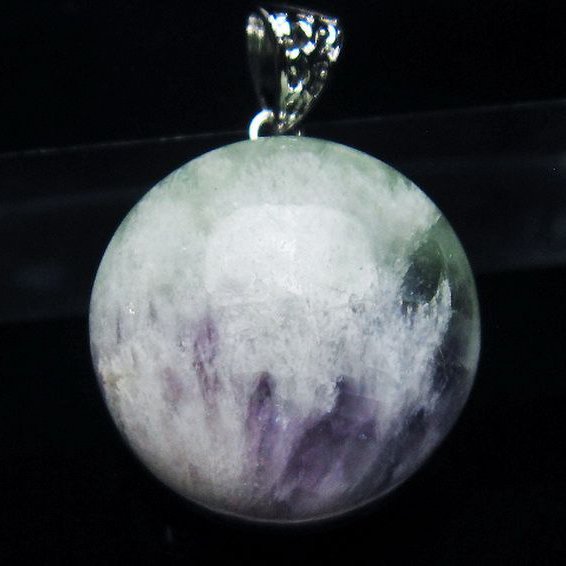 エンジェルフェザー フローライト ペンダント [T21-4643]