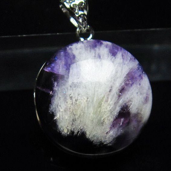 エンジェルフェザー フローライト ペンダント [T21-4644]