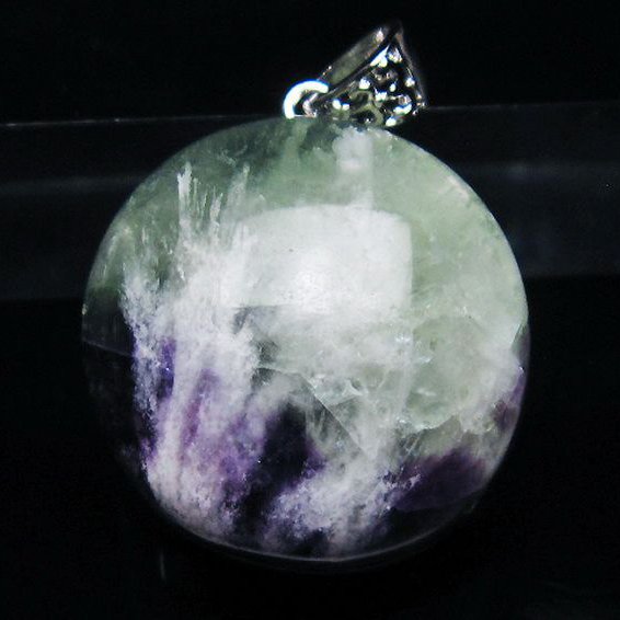 エンジェルフェザー フローライト ペンダント [t21-4646]