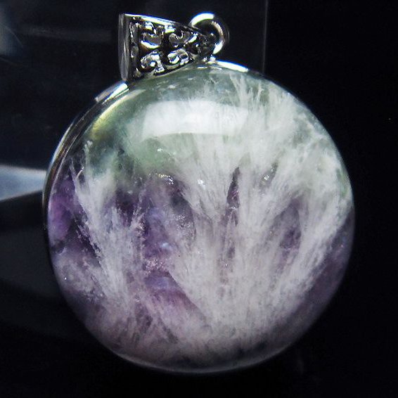 エンジェルフェザー フローライト ペンダント [T21-4654]