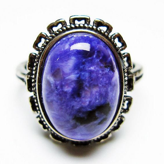 チャロアイト 指輪 (15号)[T210-2734]