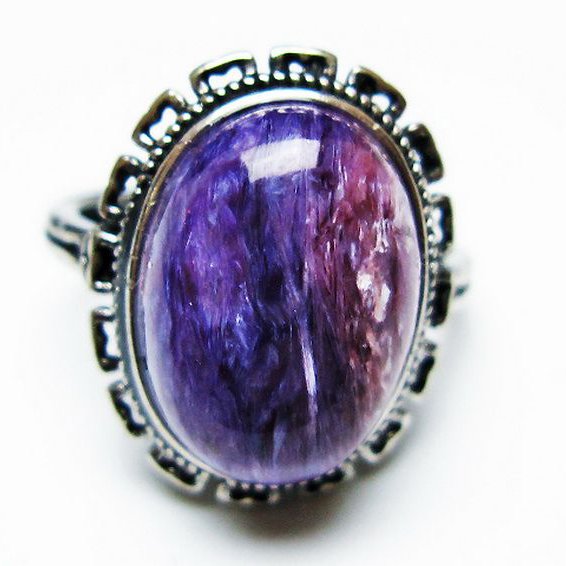 チャロアイト 指輪 (12号)[T210-2820]