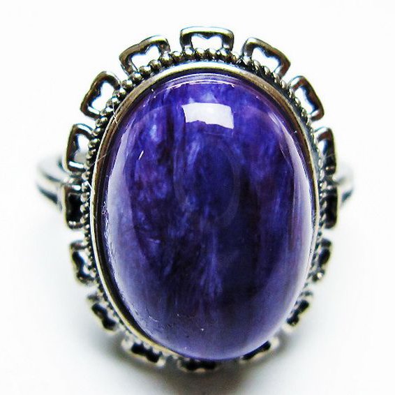 チャロアイト 指輪 (12号)[T210-2835]