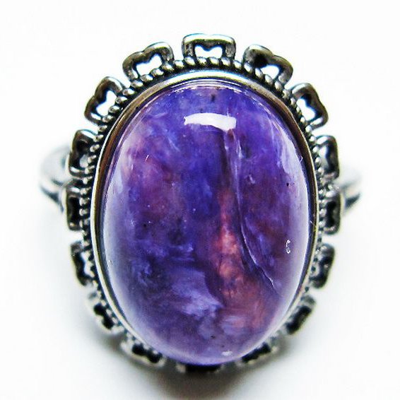 チャロアイト 指輪 (14号)[T210-2845]