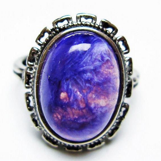 チャロアイト 指輪 (13号)[T210-2846]