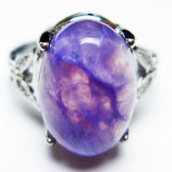 チャロアイト 指輪 (14号)[T210-2869]