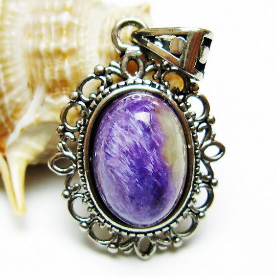 チャロアイト ペンダント [T210-2913]