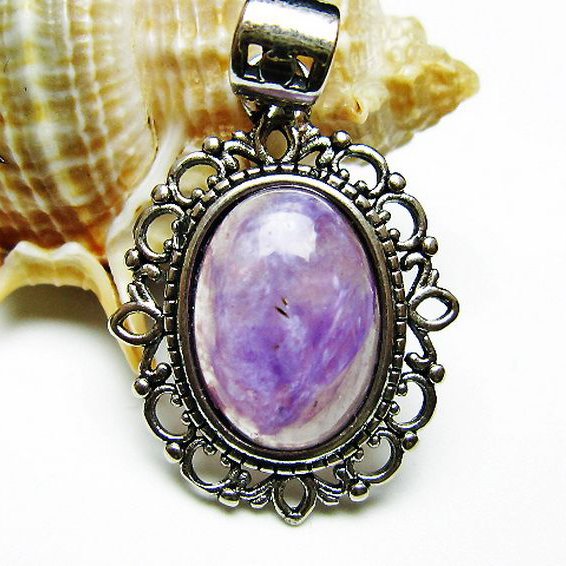 チャロアイト ペンダント [T210-2955]