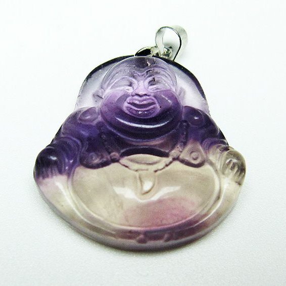 フローライト 布袋様 ペンダント [T211-5370]